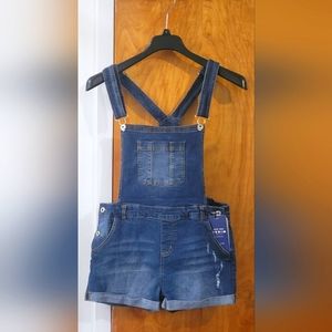 Denim Overall shorts